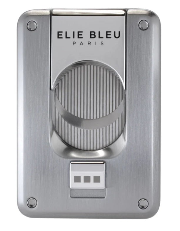 Elie Bleu Cigar Cutter Double Blade in Brushed Chrome EBC4000