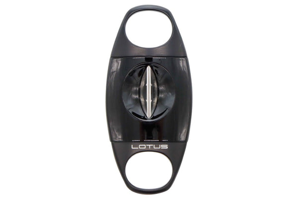 Lotus Jaws V-Cut 64 Ring Gauge Cigar Cutter - Glossy Black 24-CV01