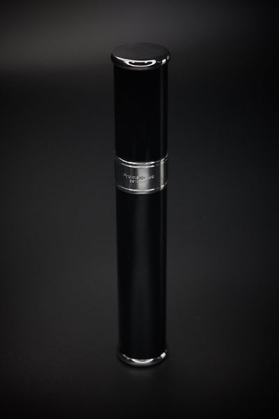 PROMETHEUS Cigar Tube - Black Lacquer with Chrome (H-TUBE-TB)