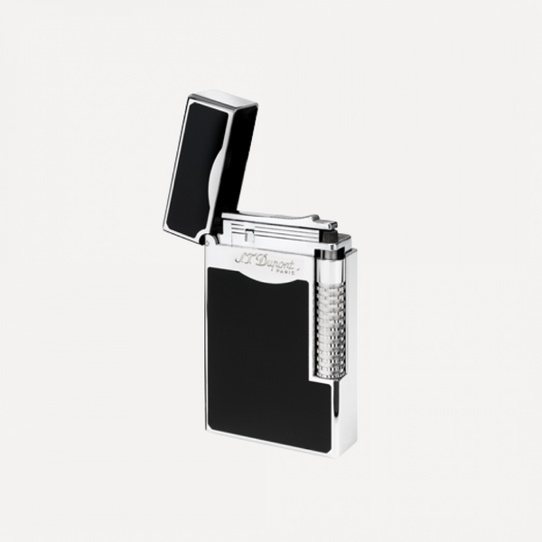 S.T. Dupont Line 2 Le Grand Black and Palladium Soft Flame Lighter 023010