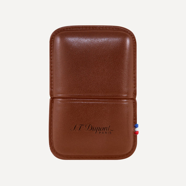 S.T. Dupont Ligne 2 Lighter Case Brown Leather 183071