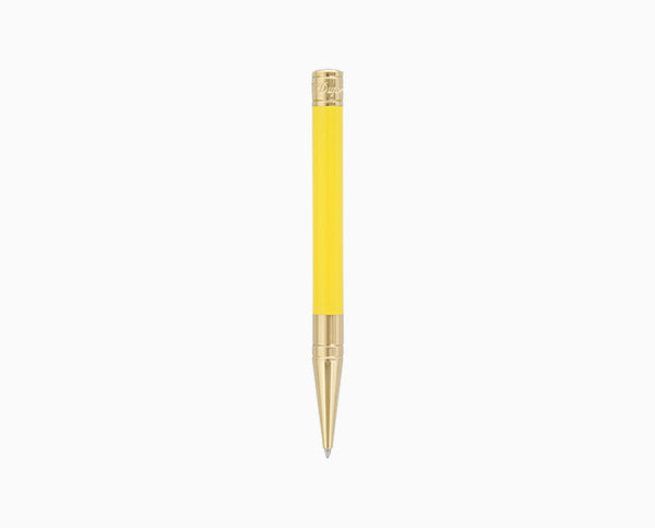 S.T. Dupont D-INITIAL YELLOW LACQUER AND GOLD BALLPOINT PEN - 265280
