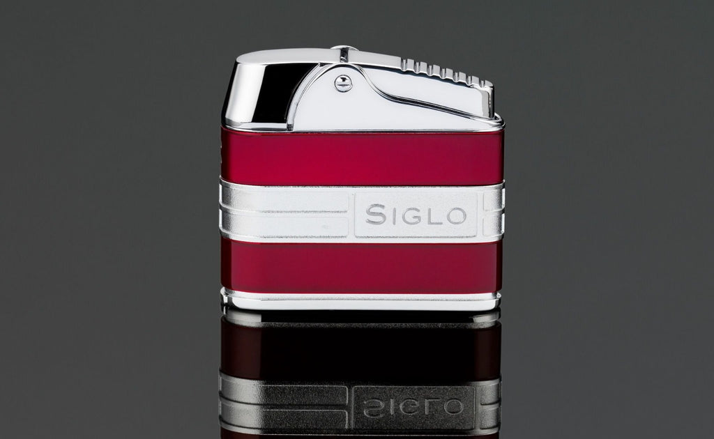 SIGLO Retro II Lighter - Metallic Red