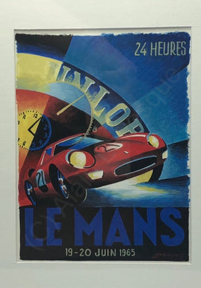 Alain Levesque Original Painting Ferrari Le Mans