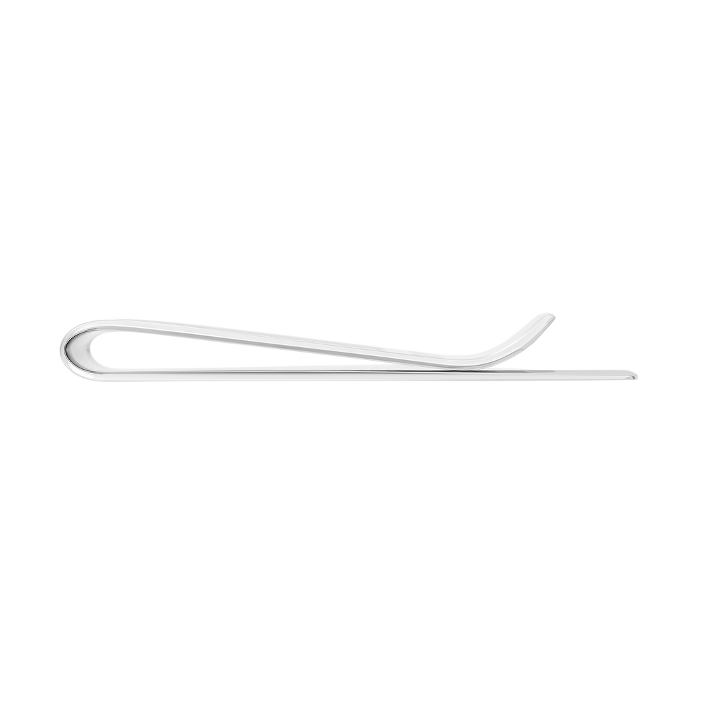 S.T. DUPONT Chrome Silver Lines Money Clip 003087