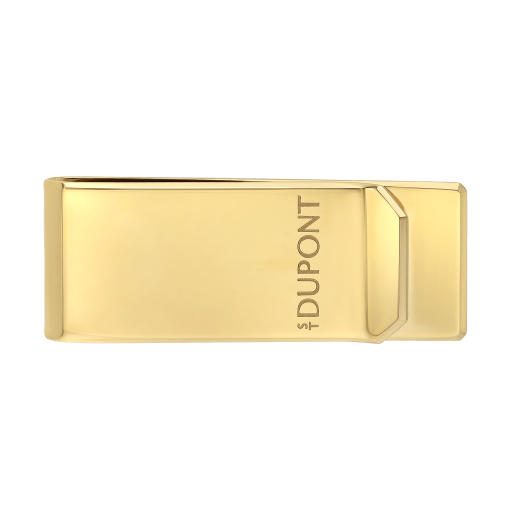S.T. DUPONT Chrome Golden Money Clip 003122