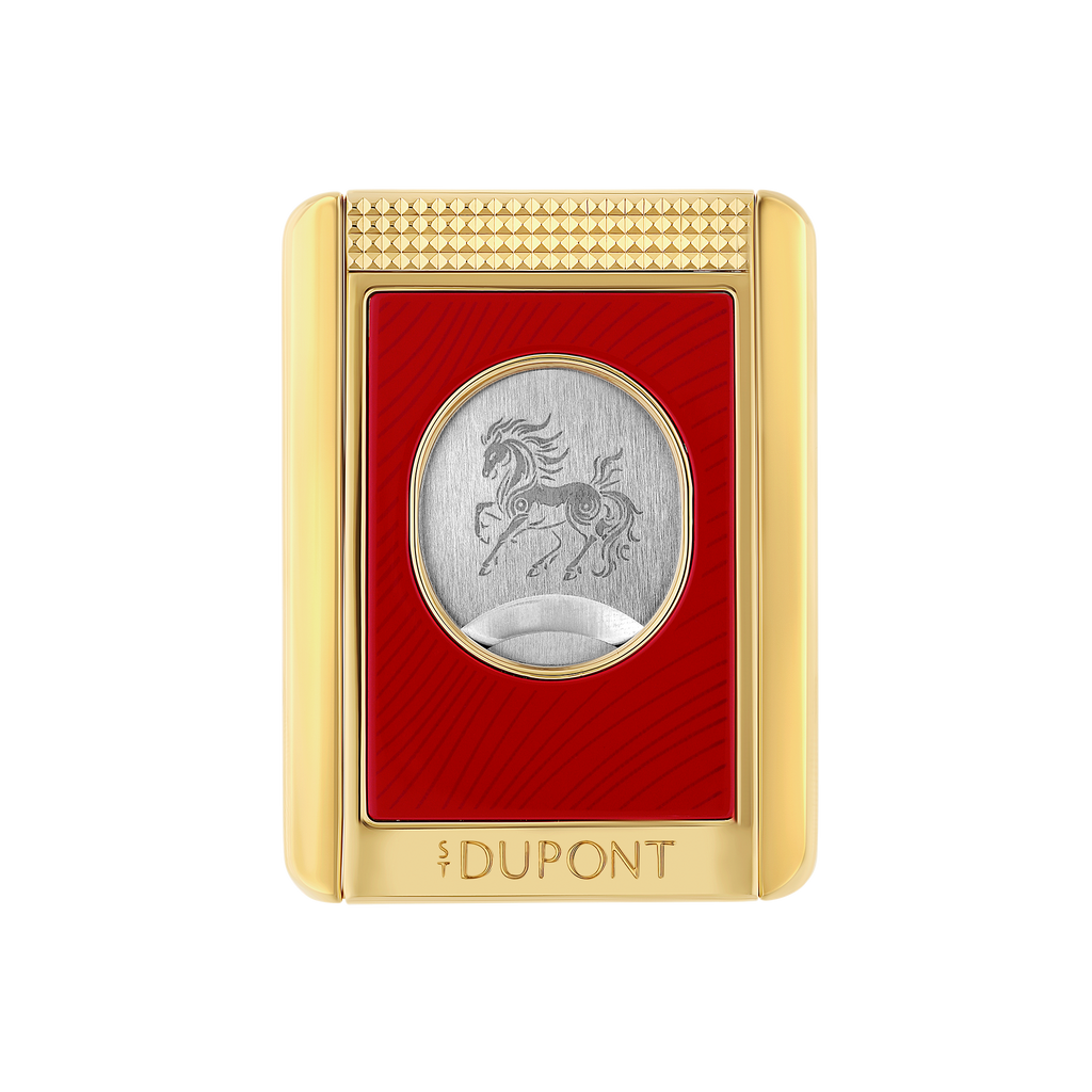 S.T. Dupont Cigar Cutter Stand Horse Red 003480H