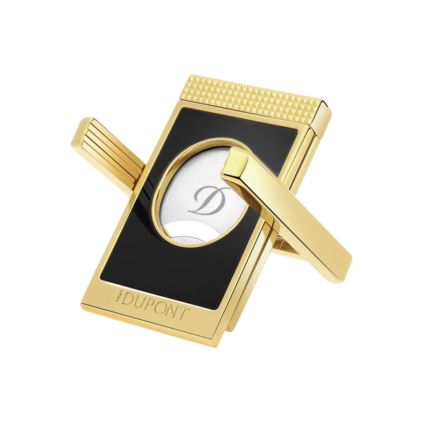 S.T. Dupont BLACK AND GOLD CIGAR CUTTER STAND 003553