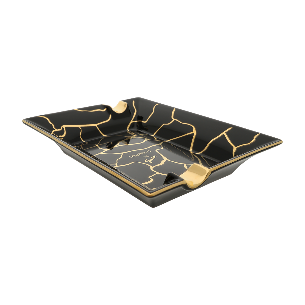 S.T. Dupont Porcelain Ashtray Fender Black 006425