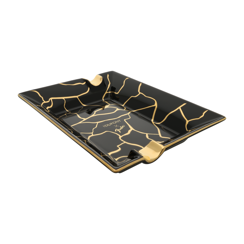 S.T. Dupont Porcelain Ashtray Fender Black 006425