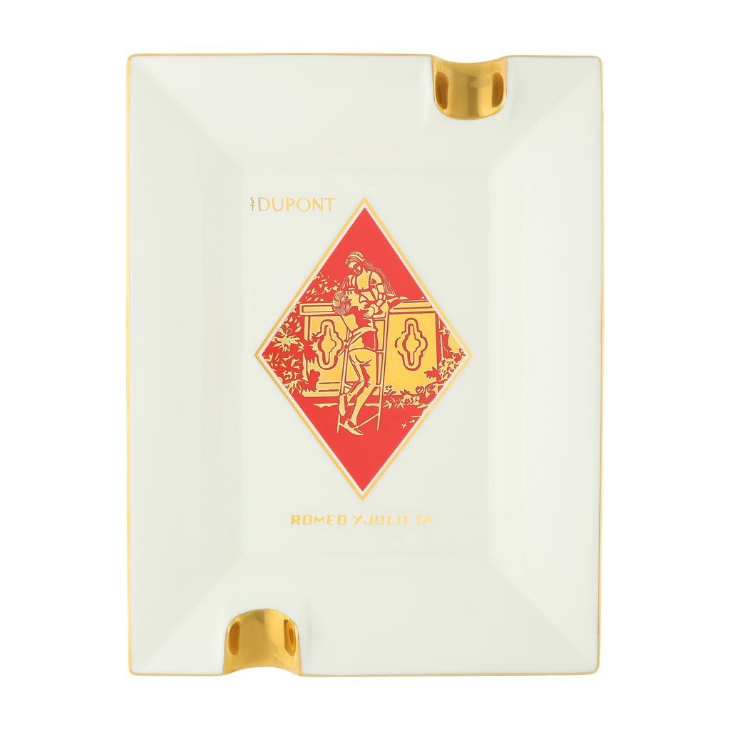 S.T. Dupont Porcelain Ashtray Romeo y Julieta White 006450