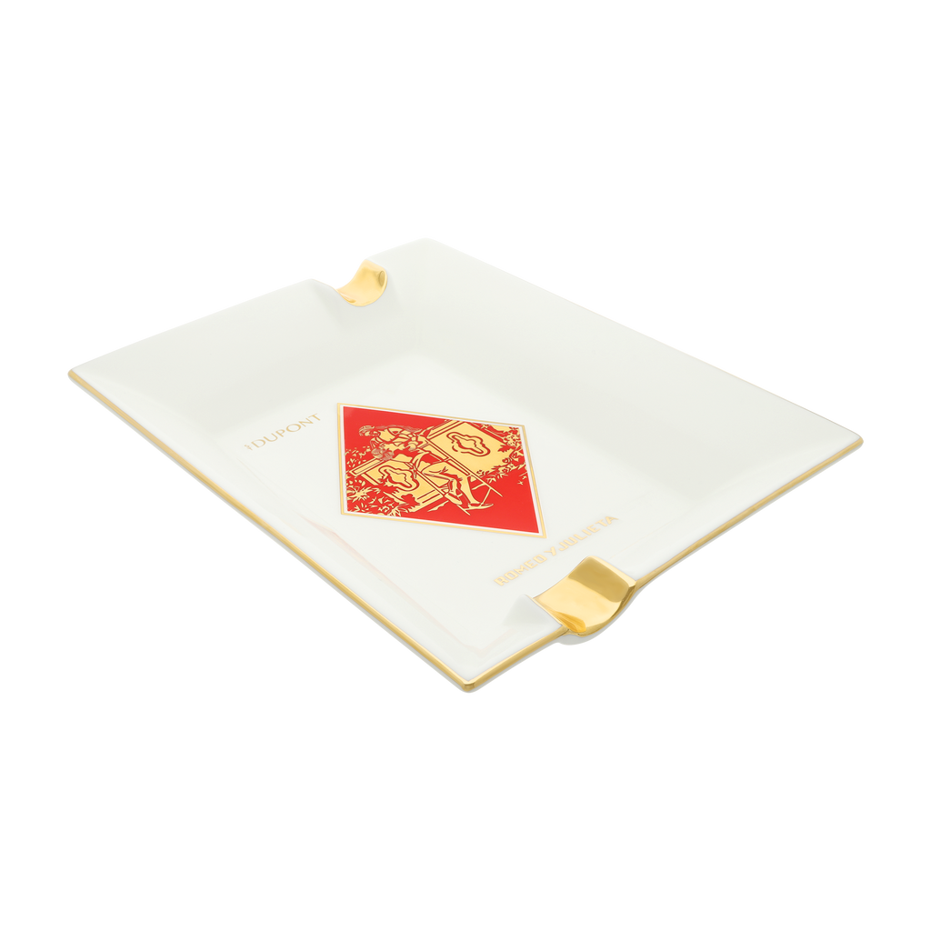 S.T. Dupont Porcelain Ashtray Romeo y Julieta White 006450