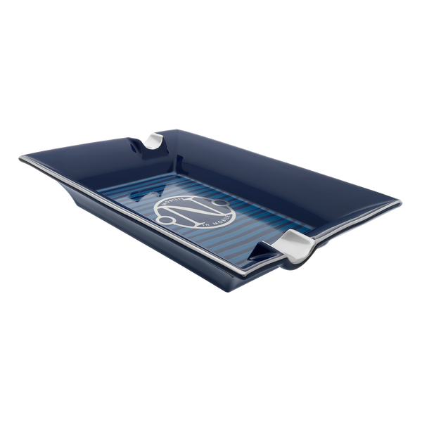 S.T. Dupont Porcelain Ashtray Gulf Stream Blue 006451