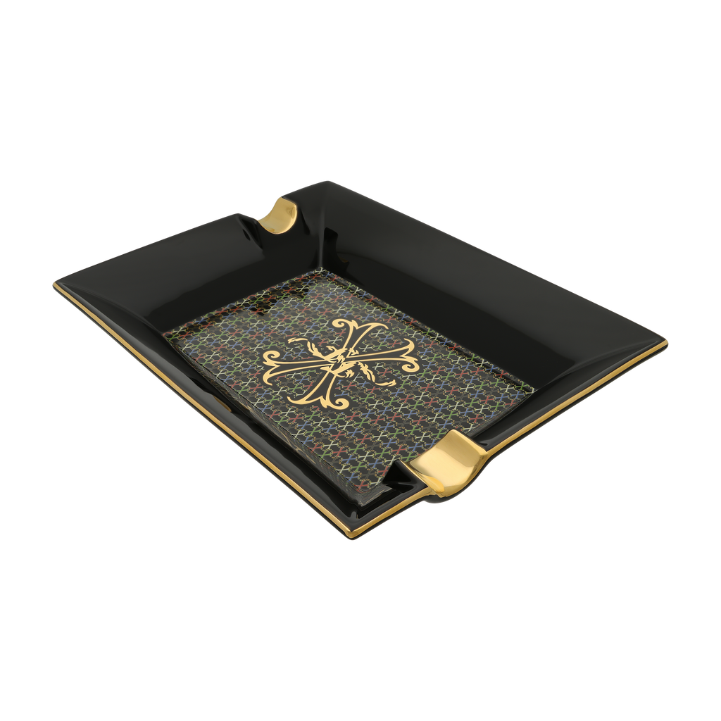 S.T. Dupont Porcelain Ashtray Fuente Multicolor 006460