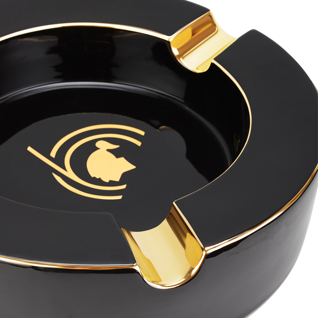 S.T. Dupont Porcelain XL Ashtray Cohiba 60 Black 006472