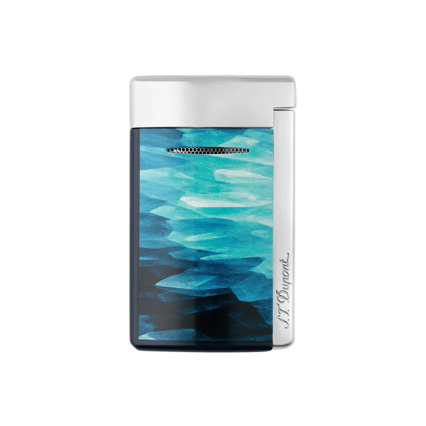 S.T. Dupont Minijet Lacquered Lighter Géode Blue 010835