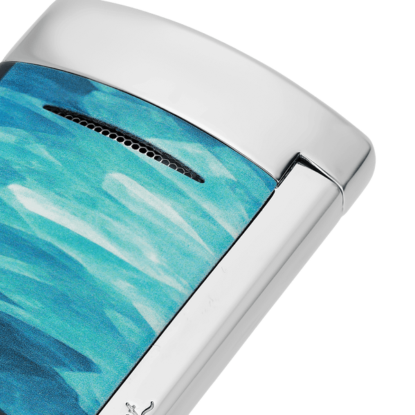 S.T. Dupont Minijet Lacquered Lighter Géode Blue 010835