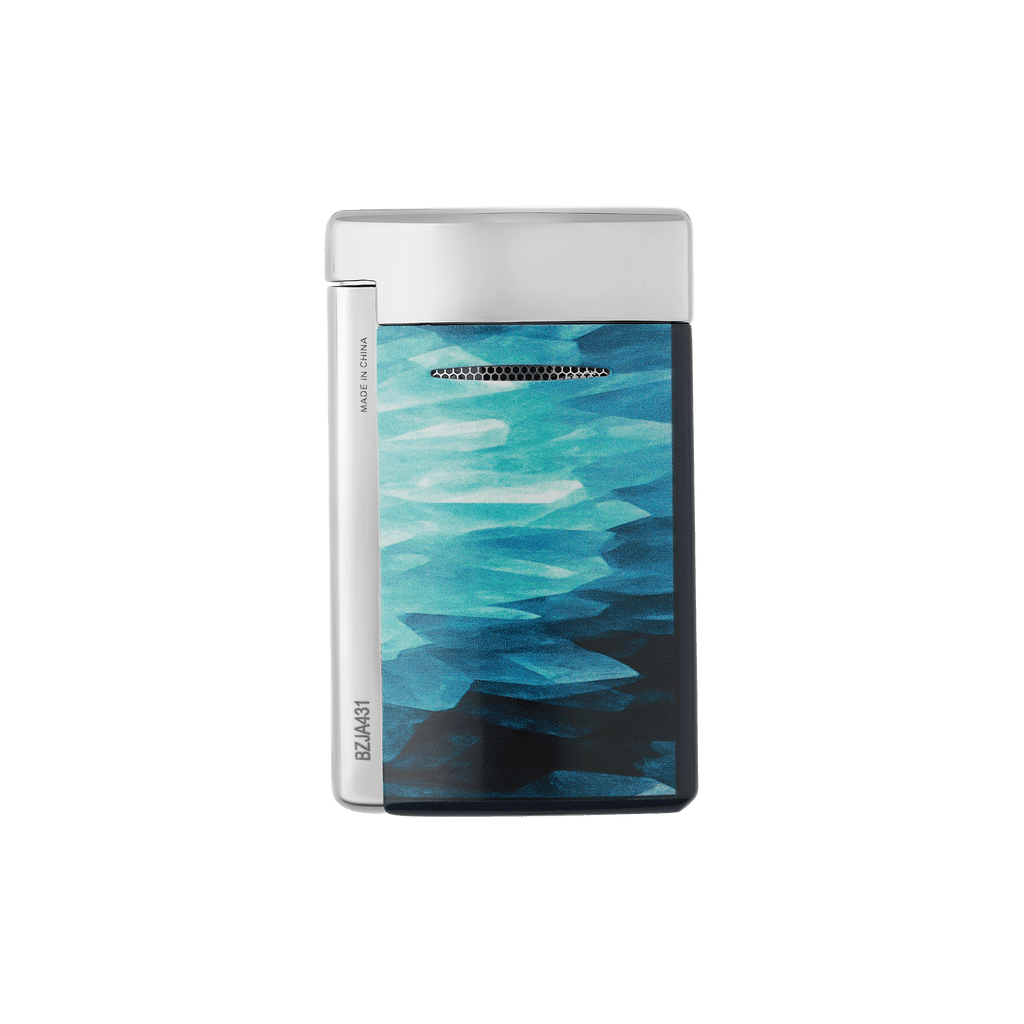 S.T. Dupont Minijet Lacquered Lighter Géode Blue 010835