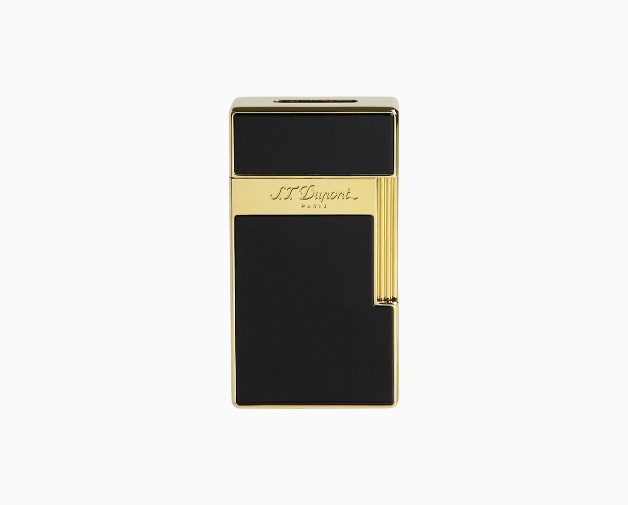 S.T. Dupont TABLE LIGHTER BLACK LACQUER AND GOLD