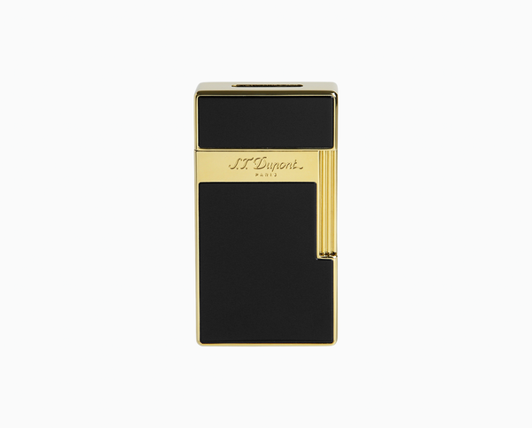 S.T. Dupont  BIGGY LIGHTER BLACK LACQUER AND GOLD 025002