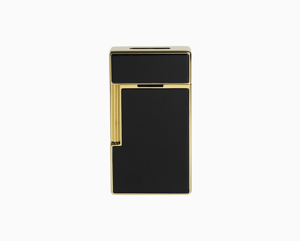 S.T. Dupont  BIGGY LIGHTER BLACK LACQUER AND GOLD 025002