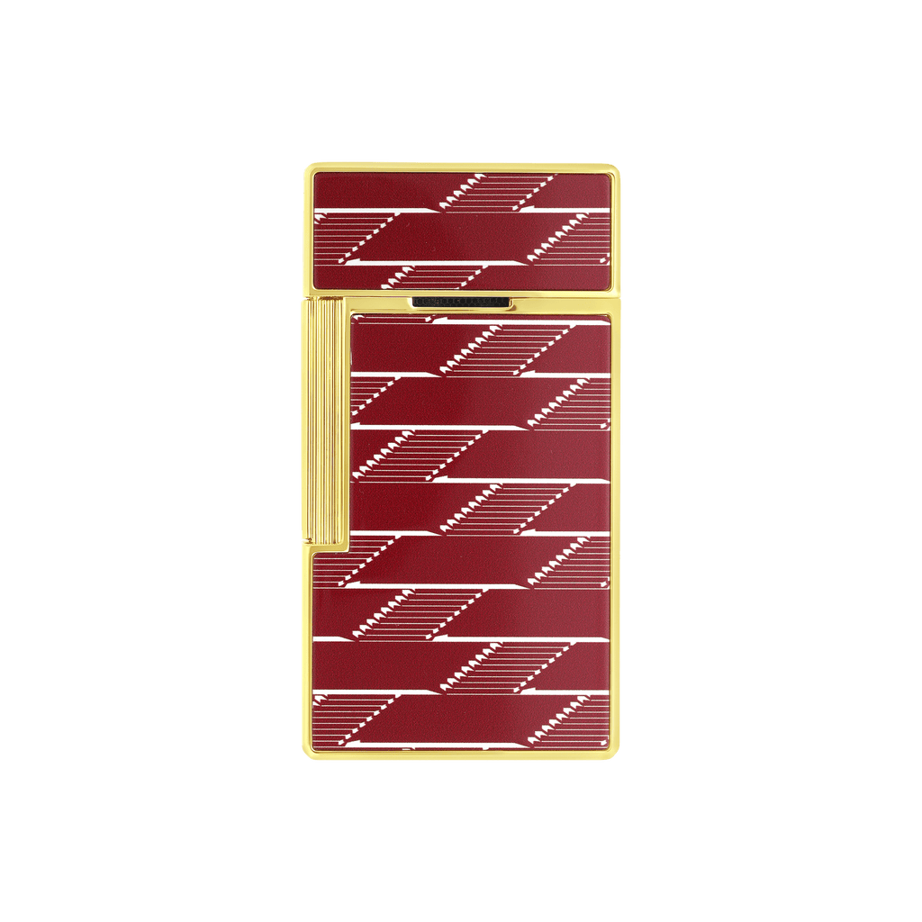 S.T. Dupont BIGGY Lighter Lacquered  Monogram 1872 Burgundy 025078B