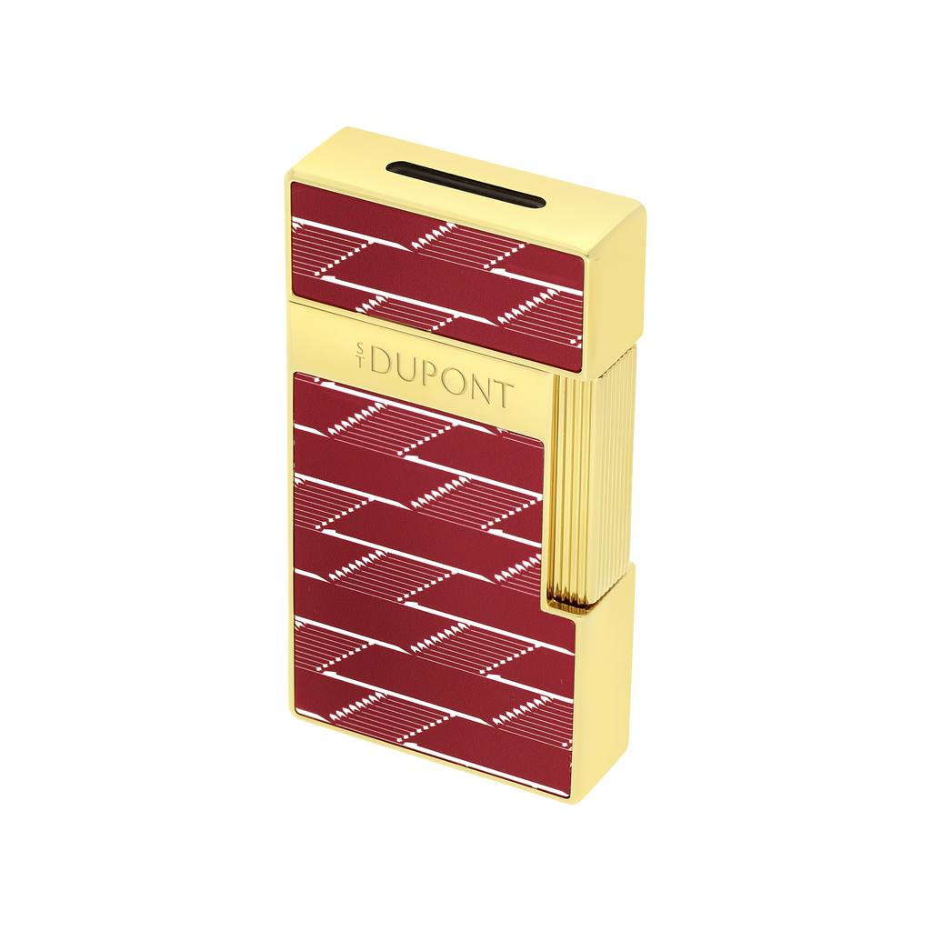 S.T. Dupont BIGGY Lighter Lacquered  Monogram 1872 Burgundy 025078B