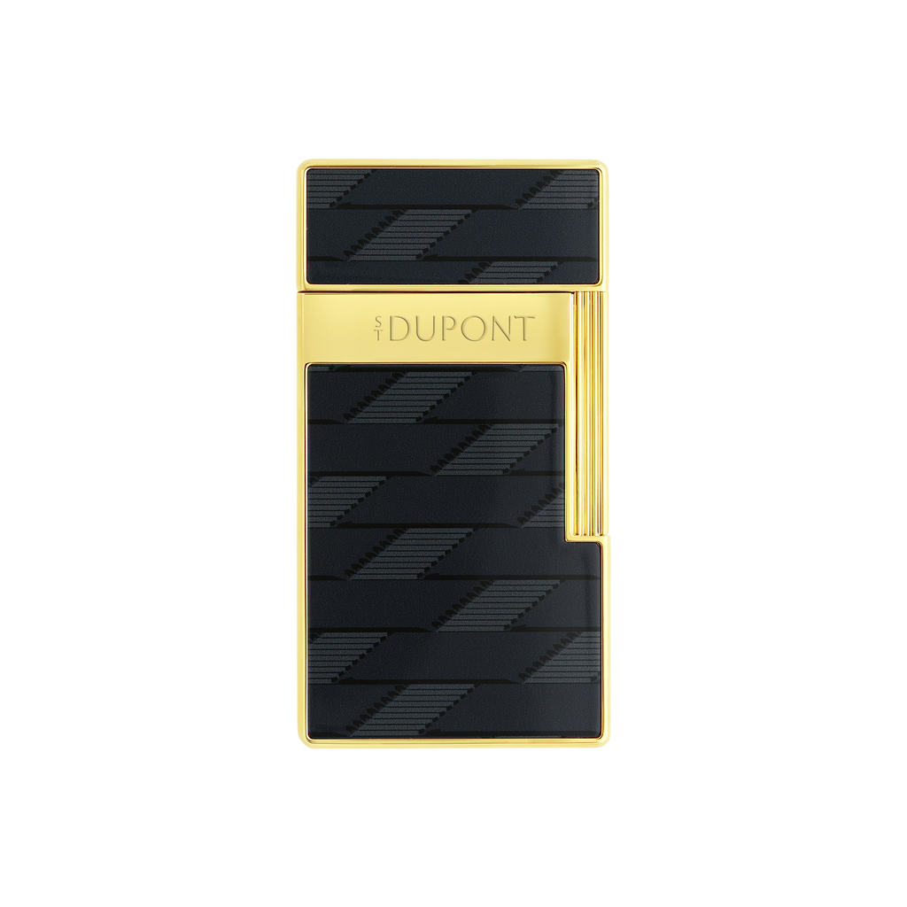 S.T. Dupont BIGGY Lighter Lacquered  Monogram 1872 Black 025079