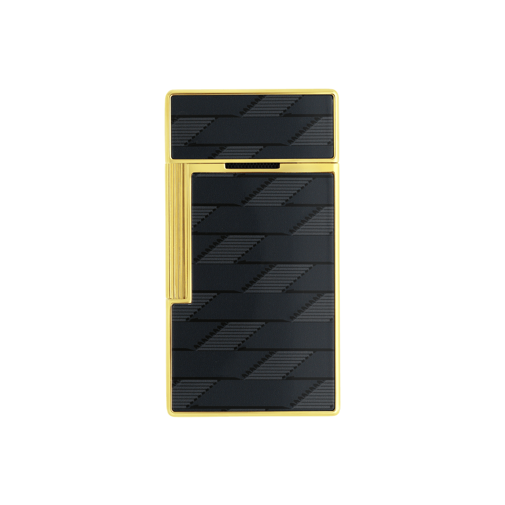 S.T. Dupont BIGGY Lighter Lacquered  Monogram 1872 Black 025079