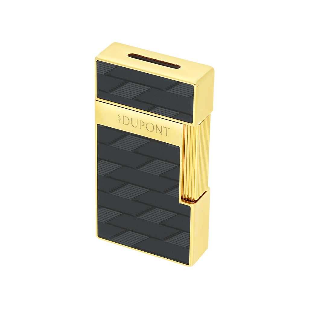 S.T. Dupont BIGGY Lighter Lacquered  Monogram 1872 Black 025079