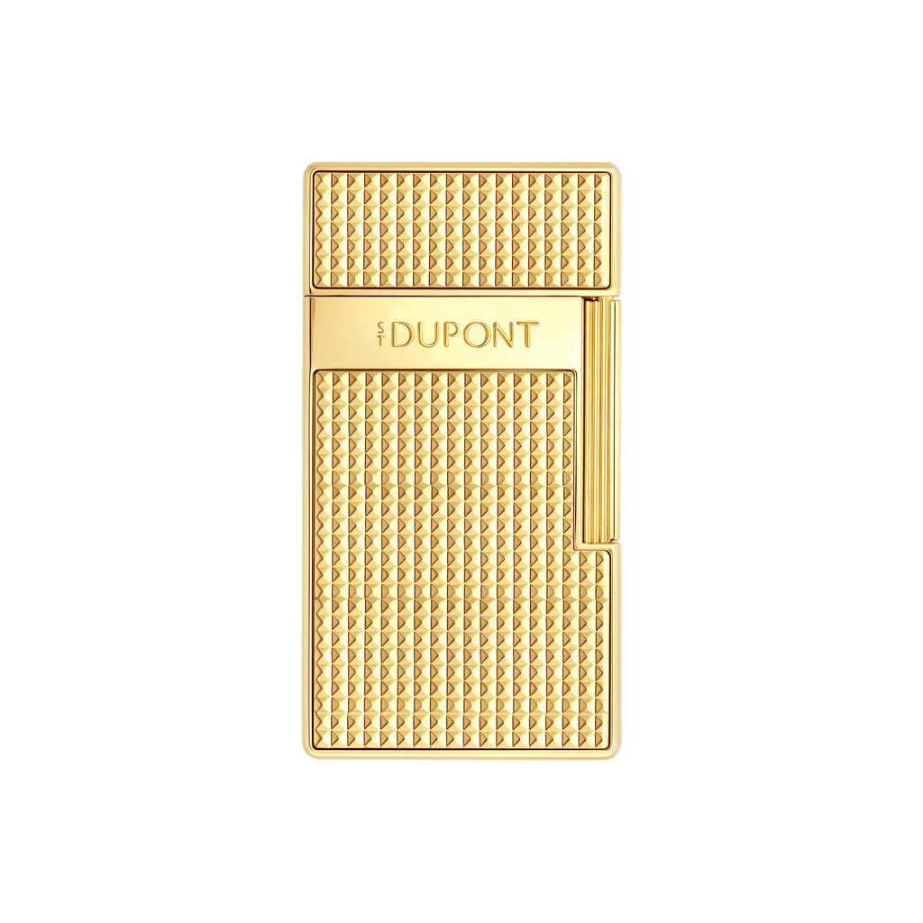 S.T. Dupont  BIGGY Lighter Diamond Head  Golden 025209