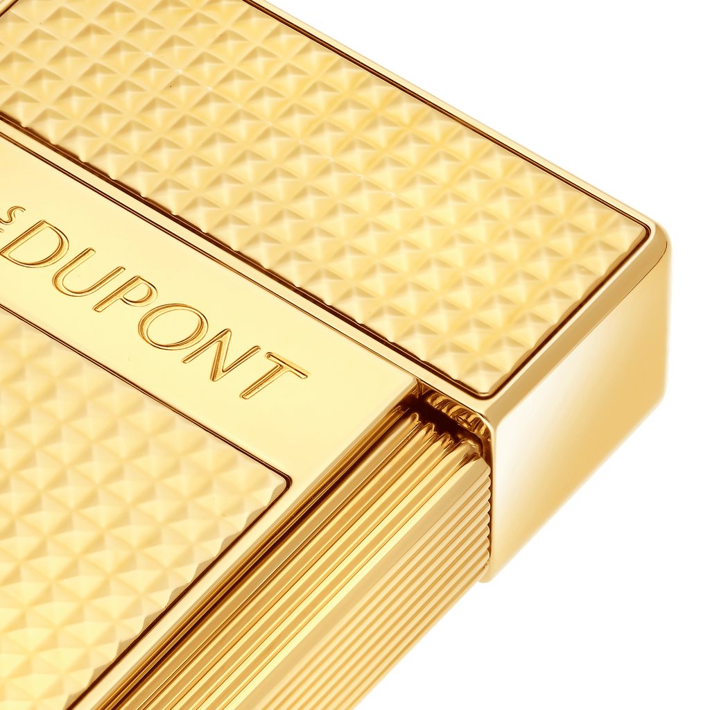 S.T. Dupont  BIGGY Lighter Diamond Head  Golden 025209