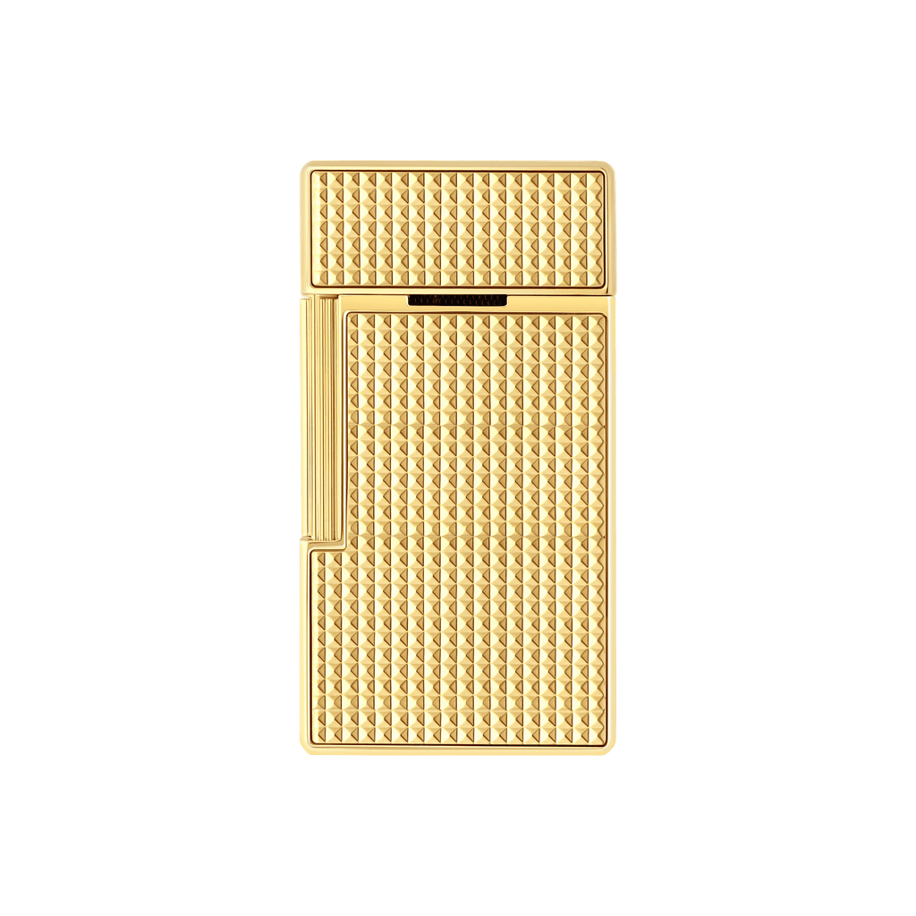 S.T. Dupont  BIGGY Lighter Diamond Head  Golden 025209