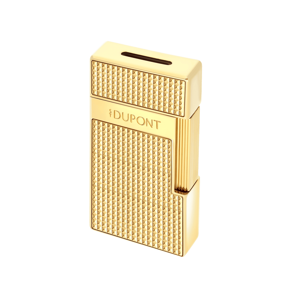 S.T. Dupont  BIGGY Lighter Diamond Head  Golden 025209