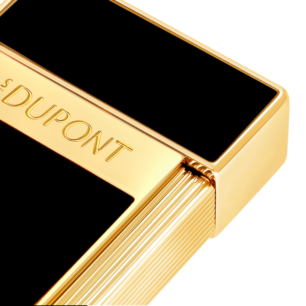 S.T. Dupont  BIGGY Lighter BLACK / GOLD 025222