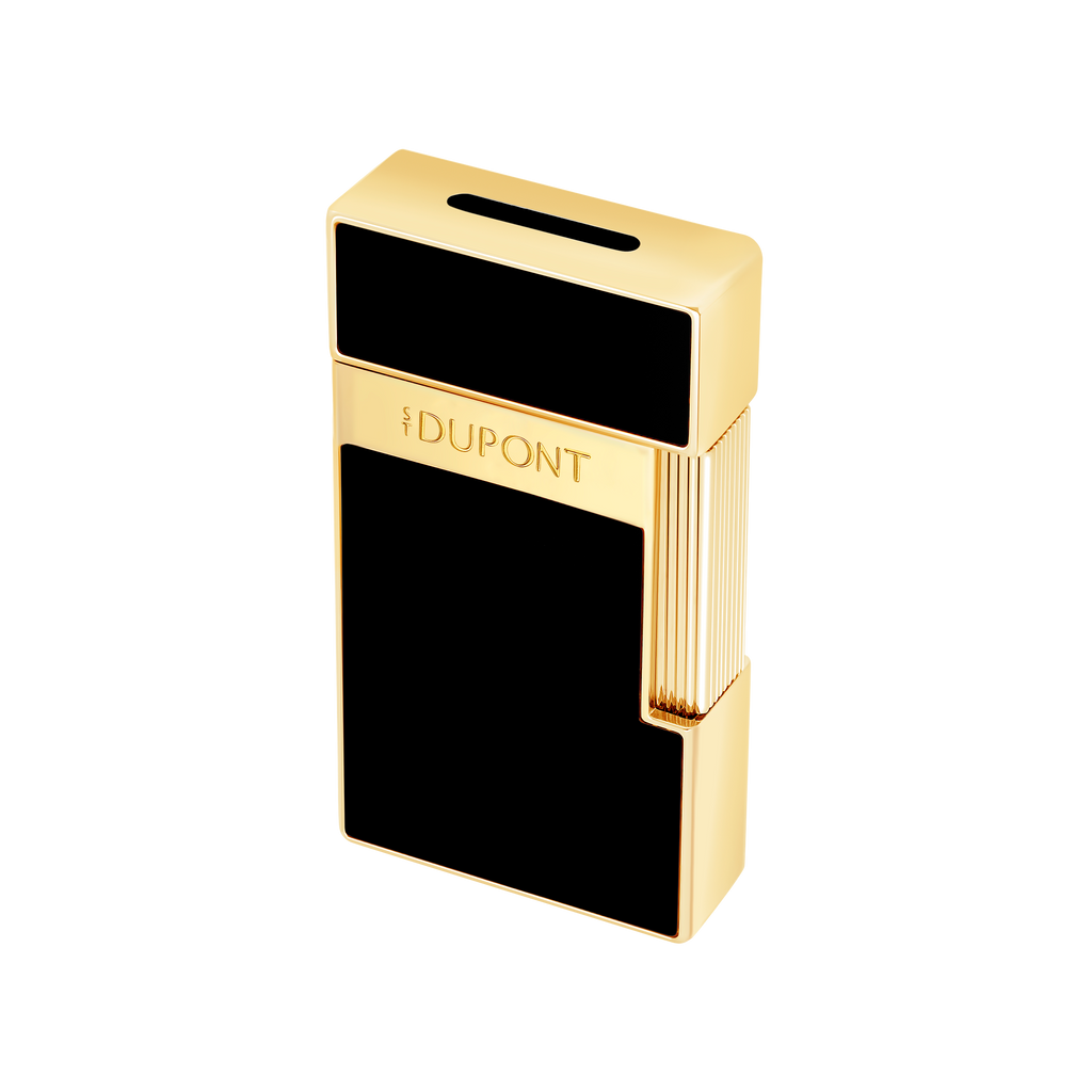 S.T. Dupont  BIGGY Lighter BLACK / GOLD 025222
