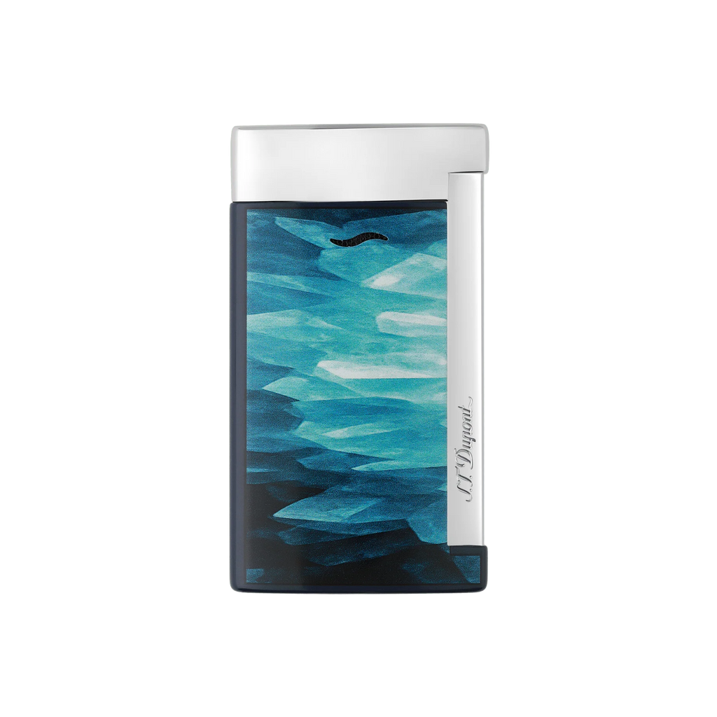 S.T. Dupont SLIM 7 Lacquered Lighter  Géode Blue 027035