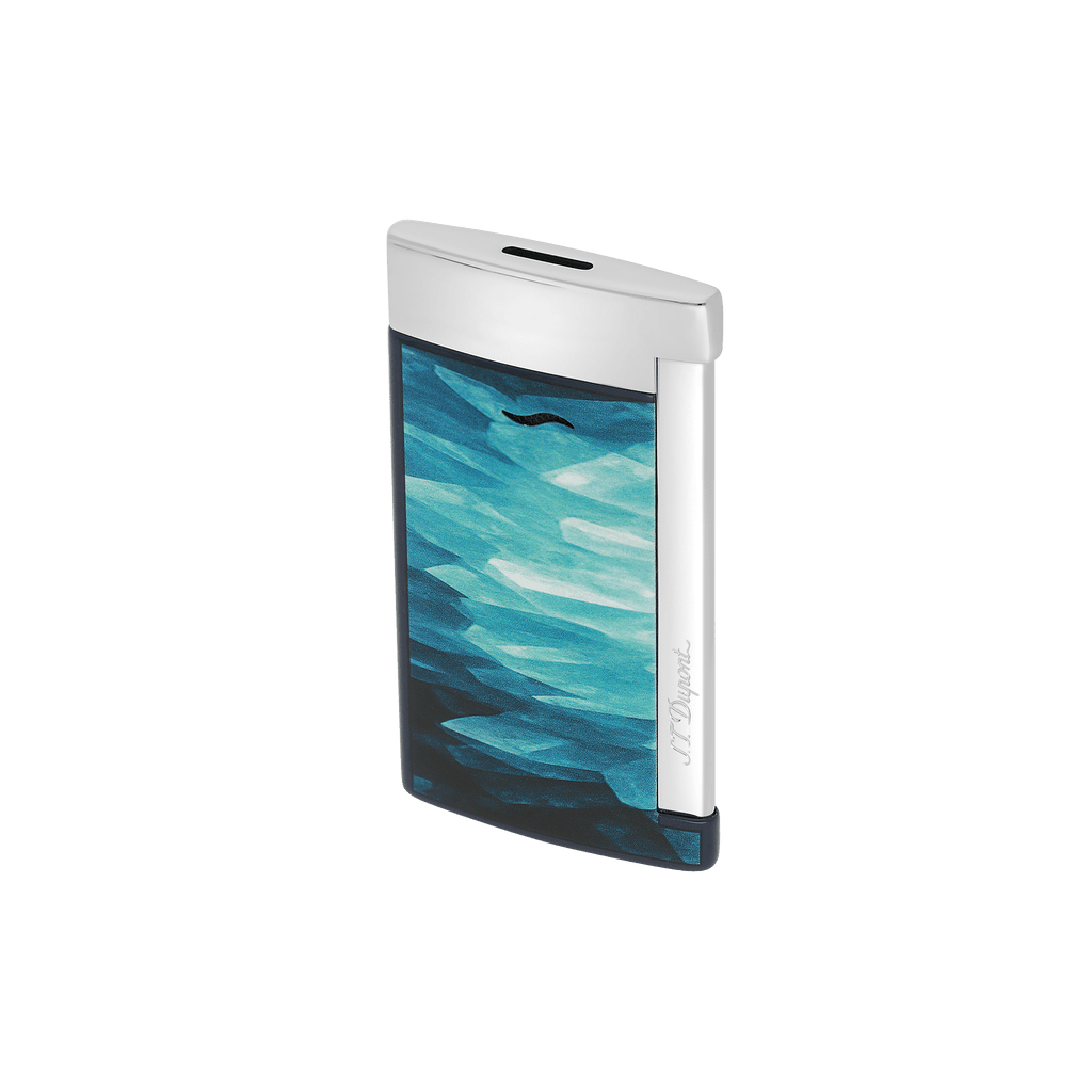 S.T. Dupont SLIM 7 Lacquered Lighter  Géode Blue 027035