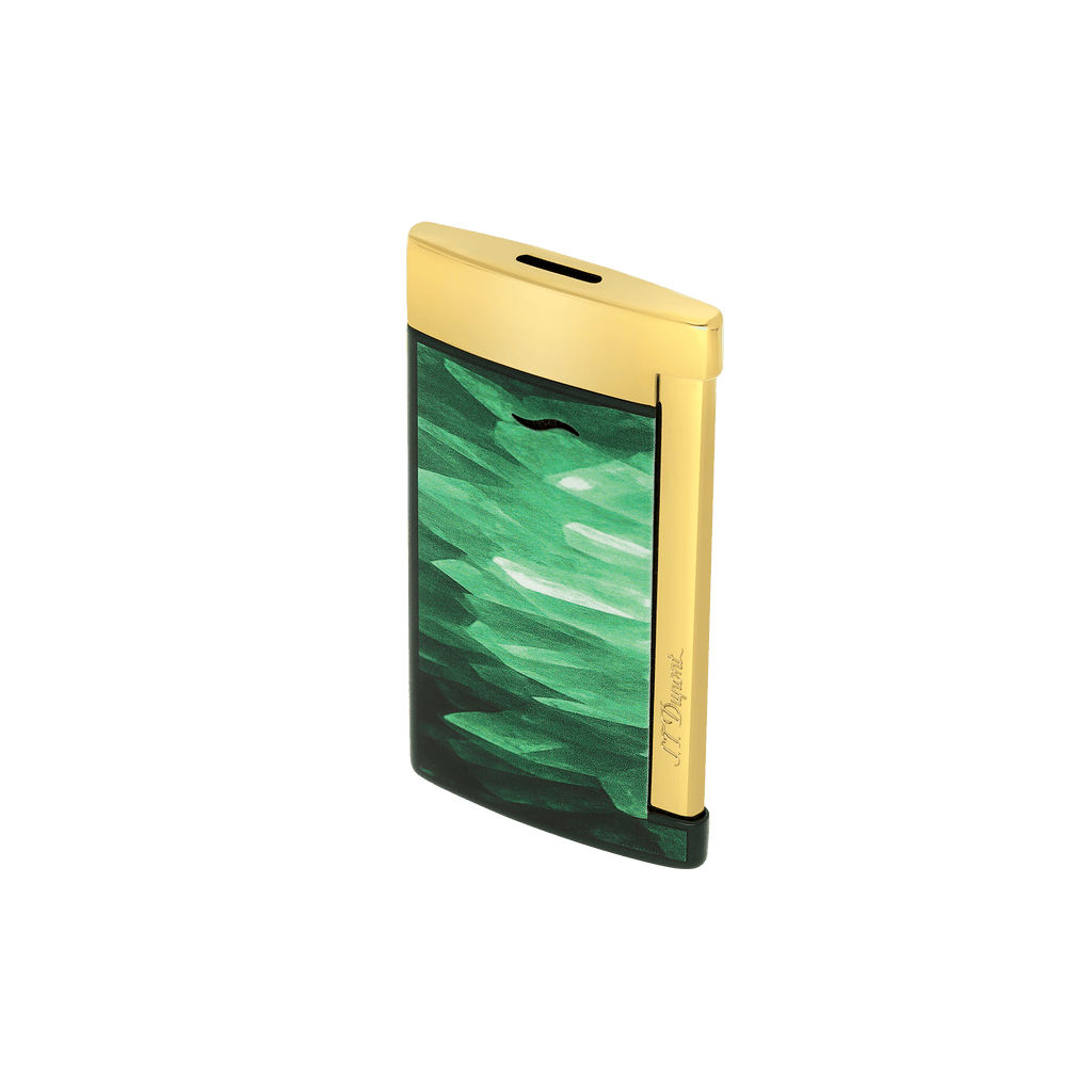 S.T. Dupont SLIM 7 Lacquered Lighter Géode Green 027036