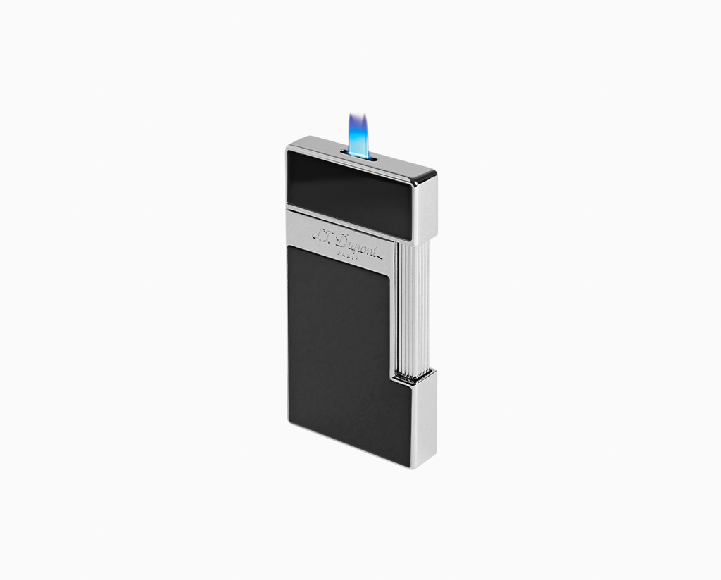 S. T. Dupont SLIMMY LIGHTER BLACK LACQUER AND CHROME 028001