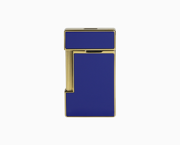 S. T. Dupont SLIMMY LIGHTER BLUE LACQUER AND GOLD 028005