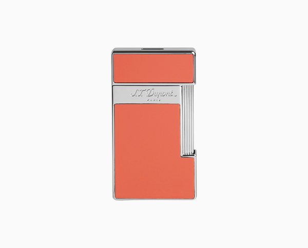 S. T. Dupont SLIMMY LIGHTER CORAL LACQUER AND CHROME 028006