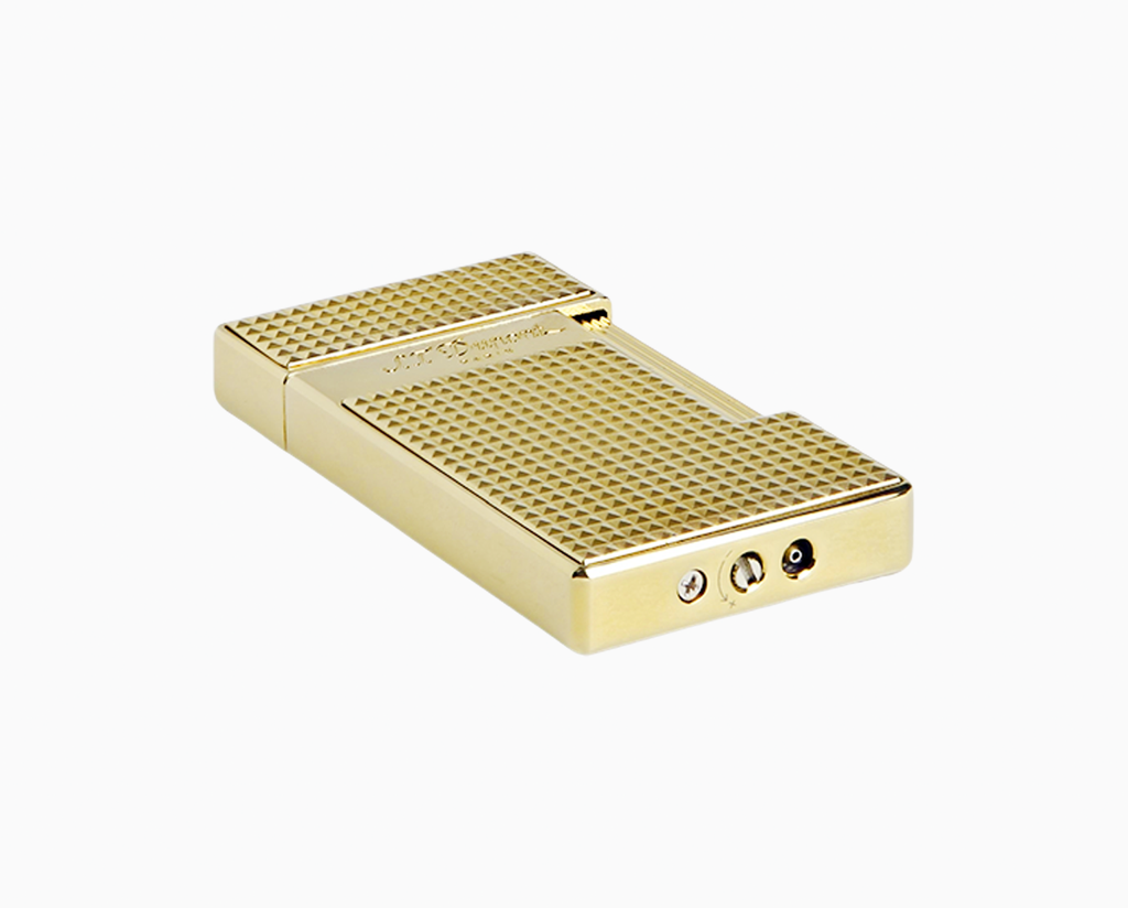 S. T. Dupont SLIMMY DIAMOND-POINT GOLD LIGHTER 028009