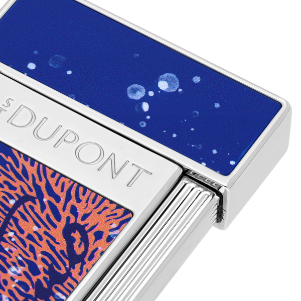 S. T. Dupont SLIMMY Lighter 20'000 Leagues Under The Seas Vanikoro Blue 028053