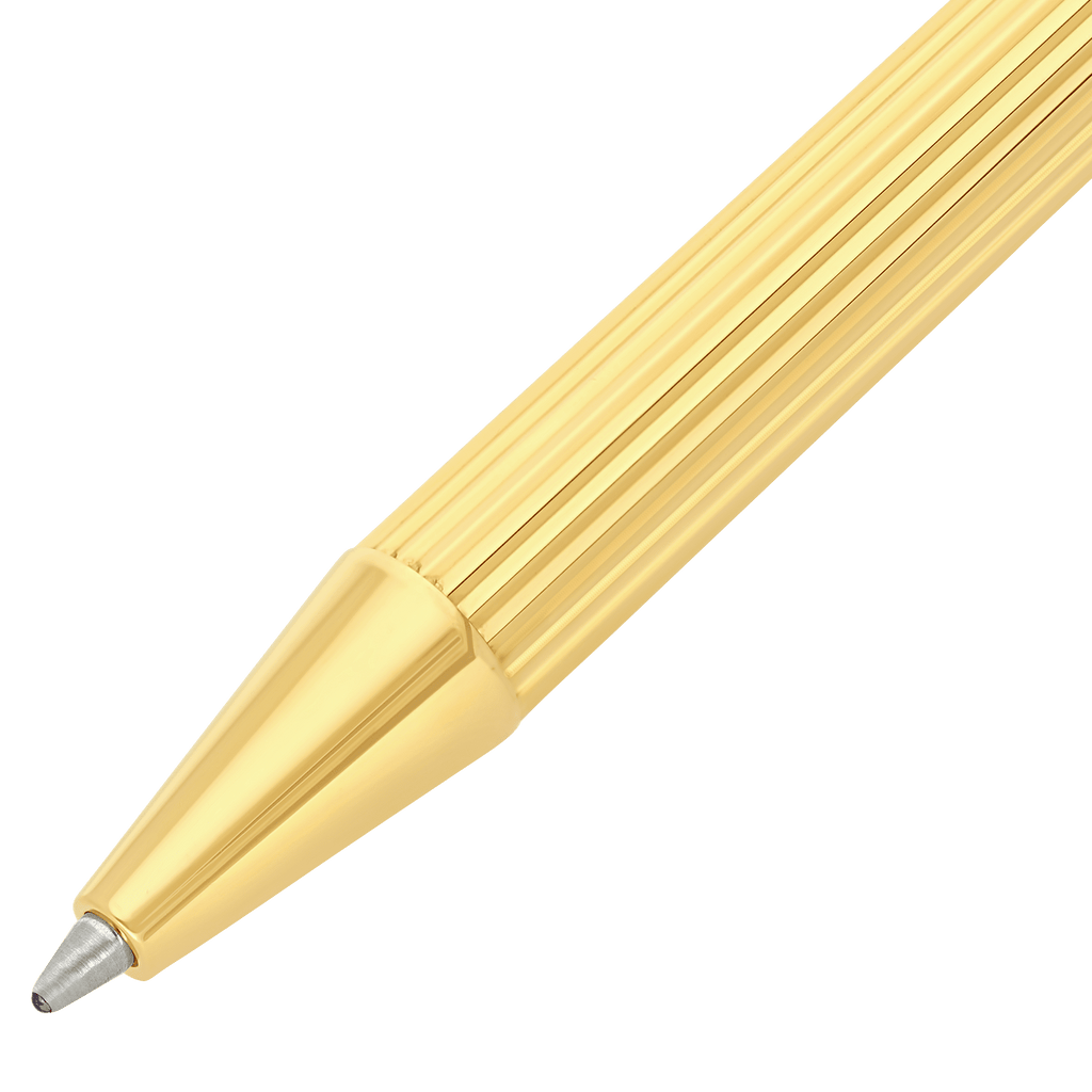 S.T. Dupont Classique Ballpoint Pen Lines Golden 045078N