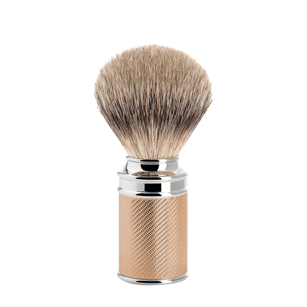 MUHLE - TRADITIONAL shaving brush, Rose Gold plated, silvertip badger 091 M 89 RG