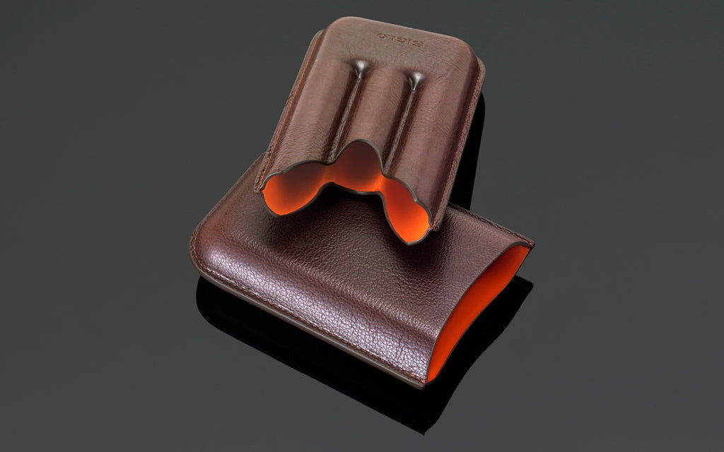 SIGLO Leather Cigar Case - Dark Brown 10012585D