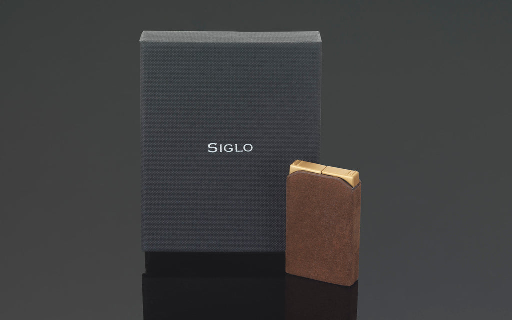 SIGLO Twin Flame Lighter Suede Leather 10012759