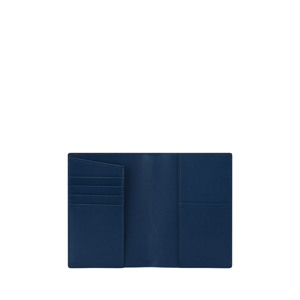 S.T. Dupont Passport Holder Firehead Blue 161614