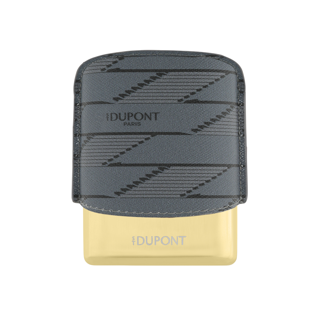 S.T. Dupont Cigarette Case Coated Canvas Monogram 1872 Black 183179